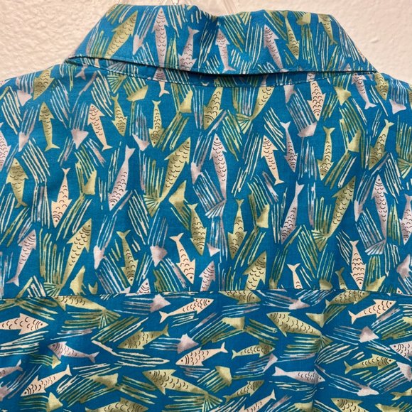 TORI RICHARD Men’s 2XL Aloha Shirt Short Sleeve Button Cotton pocket - Picture 12 of 12